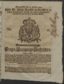 Wochentlich-Stettinische Frag- und Anzeigungs-Nachrichten. 1752 No. 18