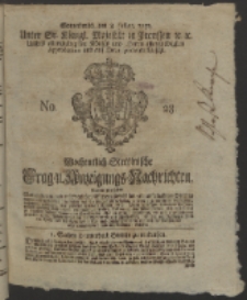 Wochentlich-Stettinische Frag- und Anzeigungs-Nachrichten. 1752 No. 28 + Anhang