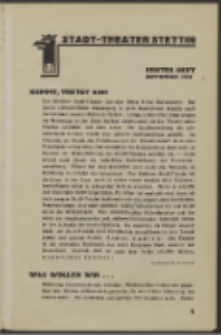 Stadt-Theater Stettin. 1930 H. 1