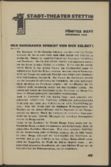 Stadt-Theater Stettin. 1930 H. 5