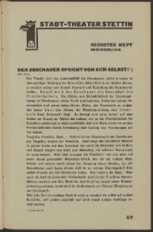 Stadt-Theater Stettin. 1930 H. 6
