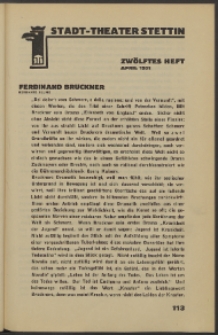 Stadt-Theater Stettin. 1931 H. 12