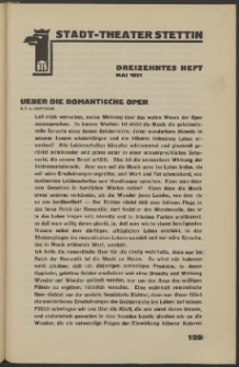 Stadt-Theater Stettin. 1931 H. 13