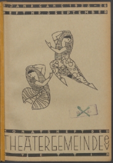 Monatsheft der Theatergemeinde e.V. Stettin. Jg. 5, 1925 H. Nr. 3