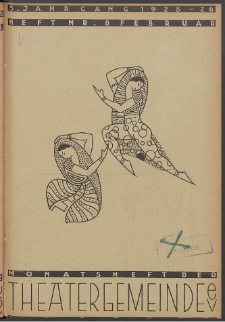Monatsheft der Theatergemeinde e.V. Stettin. Jg. 5, 1926 H. Nr. 8