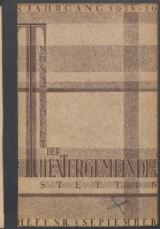 Monatsheft der Theatergemeinde e.V. Stettin. Jg. 8, 1928 H. Nr. 3