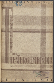 Monatsheft der Theatergemeinde e.V. Stettin. Jg. 8, 1929 H. Nr. 11