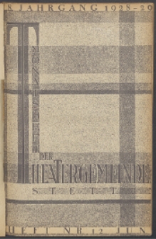 Monatsheft der Theatergemeinde e.V. Stettin. Jg. 8, 1929 H. Nr. 12