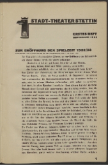 Stadt-Theater Stettin. 1932 H. 1