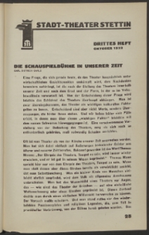 Stadt-Theater Stettin. 1932 H. 3