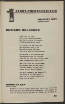 Stadt-Theater Stettin. 1933 H. 7