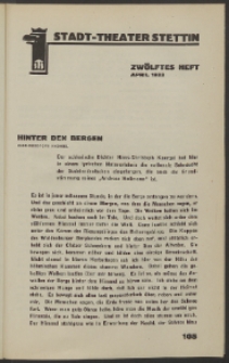 Stadt-Theater Stettin. 1933 H. 12