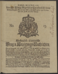 Wochentlich-Stettinische Frag- und Anzeigungs-Nachrichten. 1738 No. 13