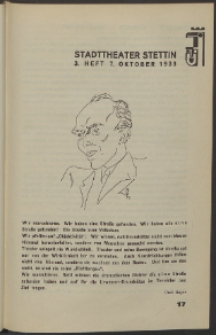 Stadt-Theater Stettin. 1933 H. 3