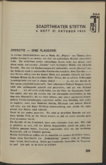 Stadt-Theater Stettin. 1933 H. 4