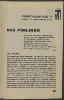 Stadt-Theater Stettin. 1933 H. 5