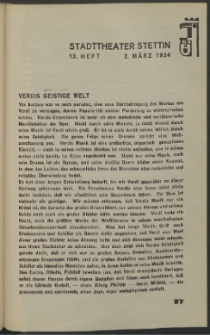 Stadt-Theater Stettin. 1934 H. 13