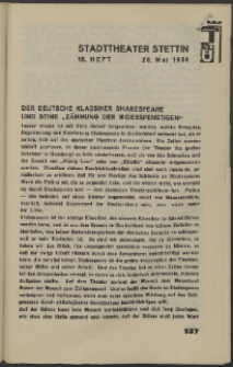 Stadt-Theater Stettin. 1934 H. 18