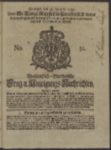 Wochentlich-Stettinische Frag- und Anzeigungs-Nachrichten. 1738 No. 51
