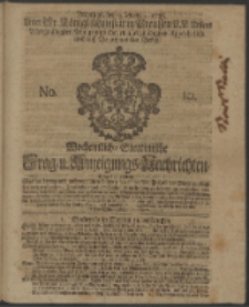 Wochentliche Stettinische zur Handlung nützliche Preis-Courante der Waaren und Wechsel-Cours, wie auch Frage- und Anzeigungs-Nachrichten. 1736 No. 10