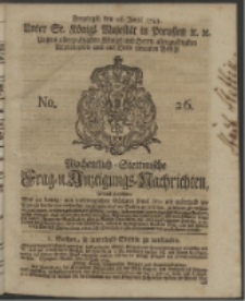 Wochentlich-Stettinische Frag- und Anzeigungs-Nachrichten. 1743 No. 26