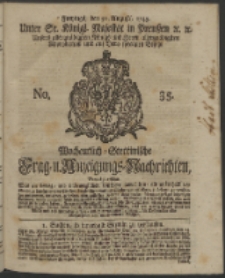 Wochentlich-Stettinische Frag- und Anzeigungs-Nachrichten. 174 No. 35