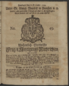 Wochentlich-Stettinische Frag- und Anzeigungs-Nachrichten. 1743 No. 49