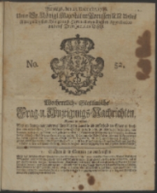 Wochentliche Stettinische zur Handlung nützliche Preis-Courante der Waaren und Wechsel-Cours, wie auch Frage- und Anzeigungs-Nachrichten. 1736 No. 52