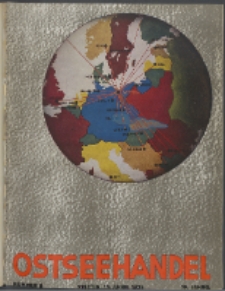 Ostsee-Handel : Wirtschaftszeitschrift für der Wirtschaftsgebiet des Gaues Pommern und der Ostsee und Südostländer. Jg. 19, 1939 Nr. 8