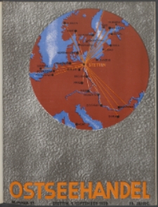 Ostsee-Handel : Wirtschaftszeitschrift für der Wirtschaftsgebiet des Gaues Pommern und der Ostsee und Südostländer. Jg. 19, 1939 Nr. 17