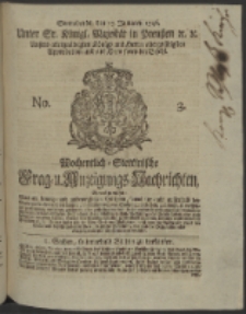 Wochentlich-Stettinische Frag- und Anzeigungs-Nachrichten. 1746 No. 3