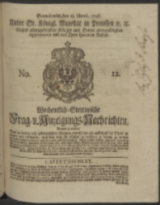 Wochentlich-Stettinische Frag- und Anzeigungs-Nachrichten. 1746