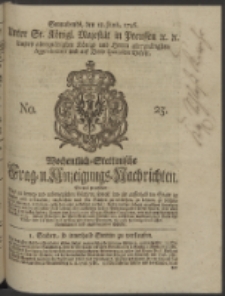 Wochentlich-Stettinische Frag- und Anzeigungs-Nachrichten. 1746 No. 25