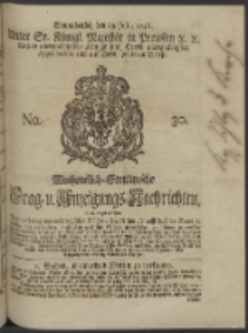 Wochentlich-Stettinische Frag- und Anzeigungs-Nachrichten. 1746 No. 30