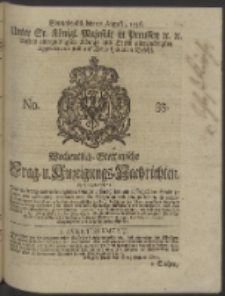 Wochentlich-Stettinische Frag- und Anzeigungs-Nachrichten. 1746 No. 35