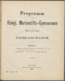 Programm des Königlichen Marienstifts-Gymnasiums zu Stettin fur das Schuljahr von Ostern 1893 bis Ostern 1894