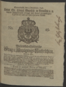 Wochentlich-Stettinische Frag- und Anzeigungs-Nachrichten. 1746 No. 49