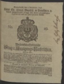 Wochentlich-Stettinische Frag- und Anzeigungs-Nachrichten. 1746 No. 49