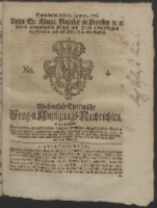 Wochentlich-Stettinische Frag- und Anzeigungs-Nachrichten. 1756 No. 4 + Anhang