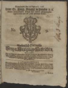 Wochentlich-Stettinische Frag- und Anzeigungs-Nachrichten. 1756 No. 9 + Anhang