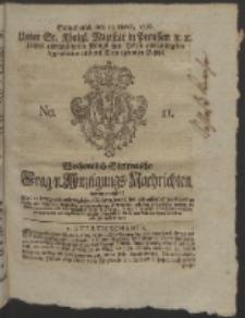 Wochentlich-Stettinische Frag- und Anzeigungs-Nachrichten. 1756 No. 11 + Anhang