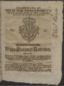 Wochentlich-Stettinische Frag- und Anzeigungs-Nachrichten. 1756 No. 20 + Anhang