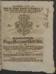 Wochentlich-Stettinische Frag- und Anzeigungs-Nachrichten. 1756 No. 32 + Anhang