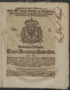 Wochentlich-Stettinische Frag- und Anzeigungs-Nachrichten. 1751 No. 6
