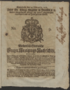 Wochentlich-Stettinische Frag- und Anzeigungs-Nachrichten. 1751 No. 9