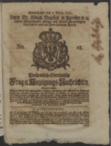 Wochentlich-Stettinische Frag- und Anzeigungs-Nachrichten. 1751 No. 18