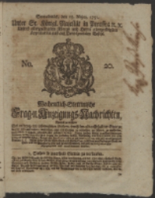 Wochentlich-Stettinische Frag- und Anzeigungs-Nachrichten. 1751 No. 20