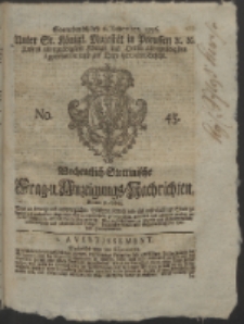 Wochentlich-Stettinische Frag- und Anzeigungs-Nachrichten. 1756 No. 45 + Anhang
