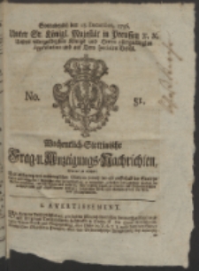 Wochentlich-Stettinische Frag- und Anzeigungs-Nachrichten. 1756 No. 51 + Anhang