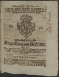 Wochentlich-Stettinische Frag- und Anzeigungs-Nachrichten. 1756 No. 52 + Anhang